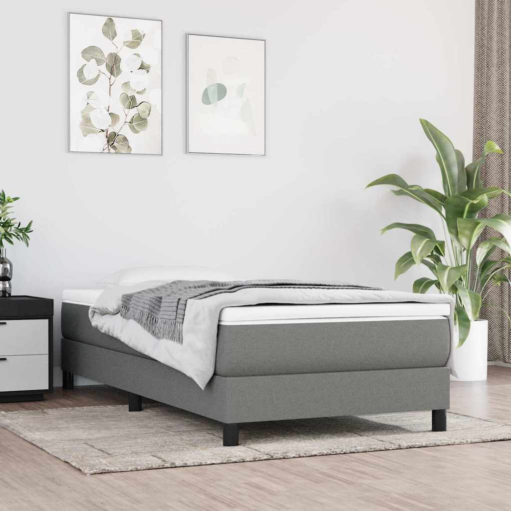 Pocket Spring Bed Mattress Medium Dark Grey 100x190x20 cm Twin