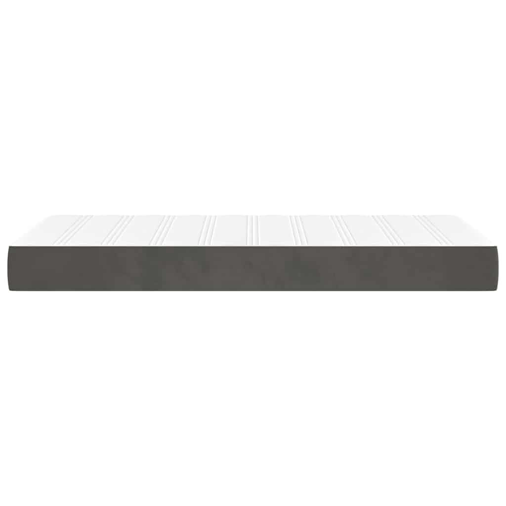Pocket Spring Bed Mattress Medium Dark Grey 100x190x20 cm Twin