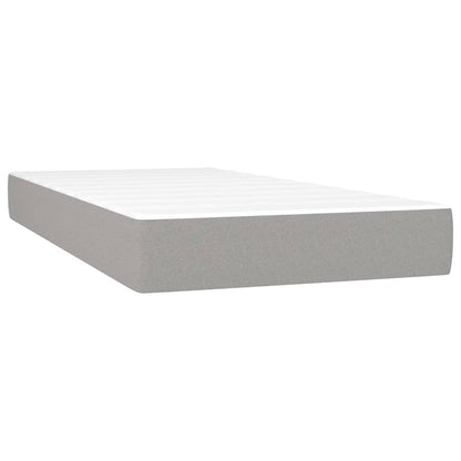 Pocket Spring Bed Mattress Medium Light Grey 100x203x20 cm Twin XL (US only)