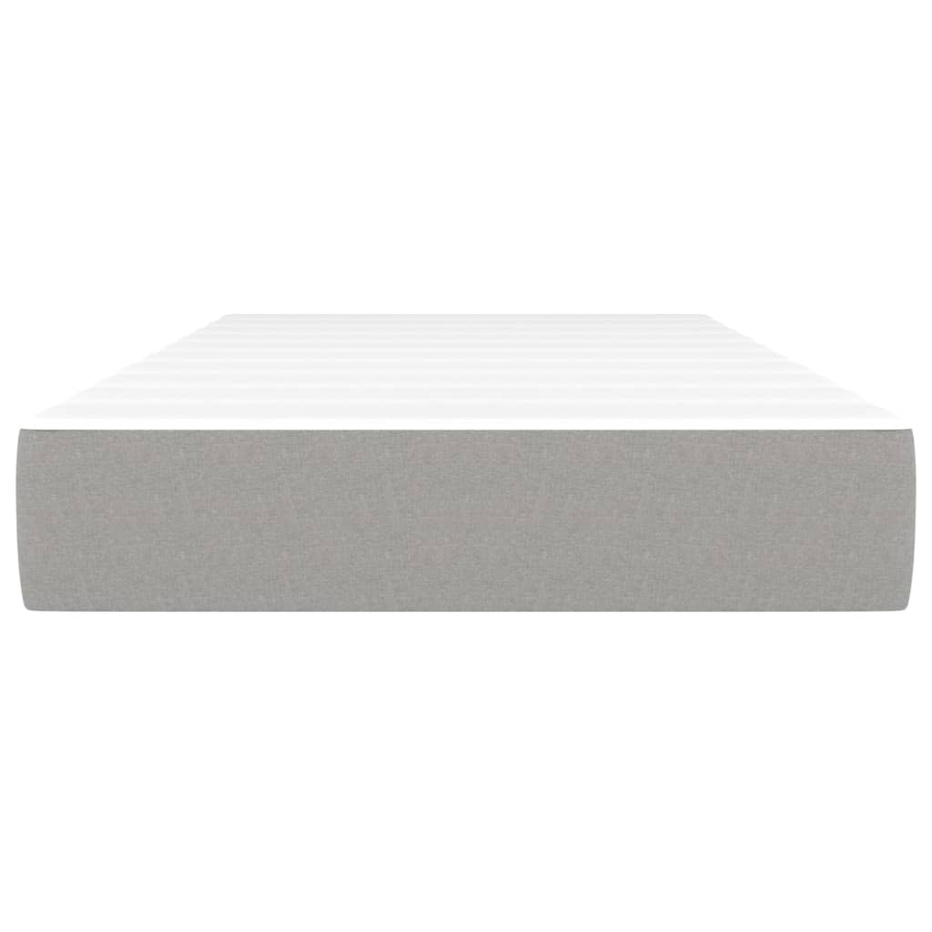 Pocket Spring Bed Mattress Medium Light Grey 100x203x20 cm Twin XL (US only)