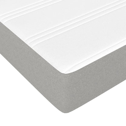 Pocket Spring Bed Mattress Medium Light Grey 100x203x20 cm Twin XL (US only)