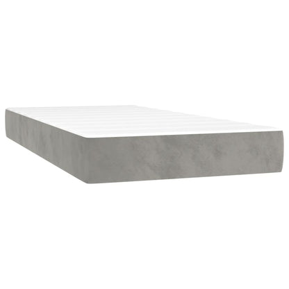 Pocket Spring Bed Mattress Medium Light Grey 100x203x20 cm Twin XL (US only)