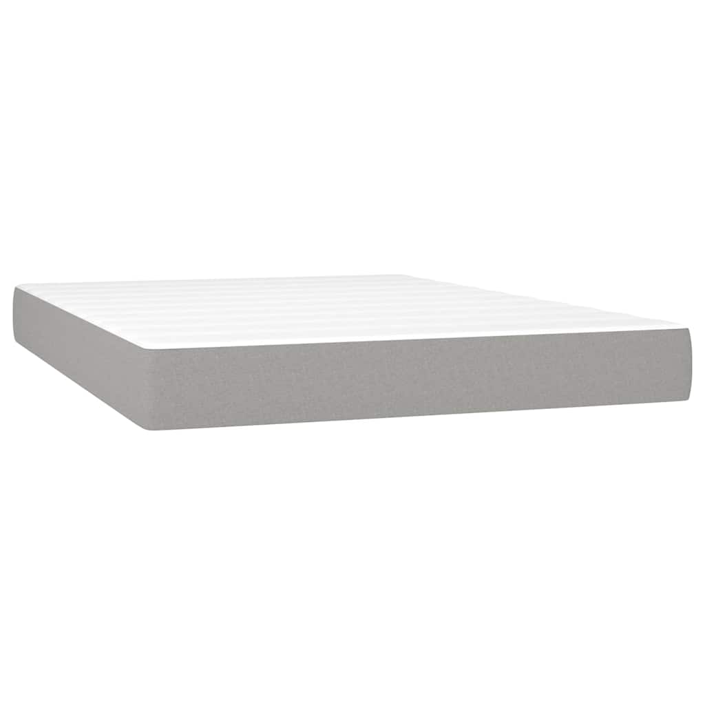 Pocket Spring Bed Mattress Medium Light Grey 137x190x20 cm Full