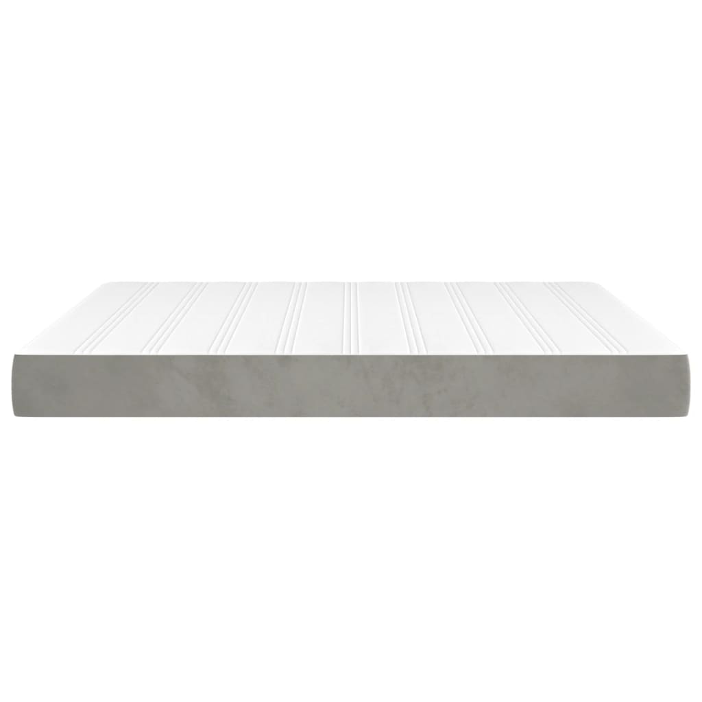 Pocket Spring Bed Mattress Medium Light Grey 193x203x20 cm King (US only)