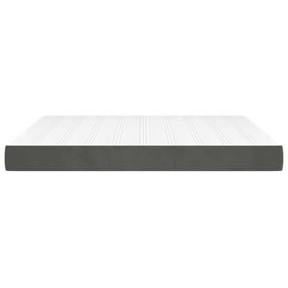 Pocket Spring Bed Mattress Medium Dark Grey 193x203x20 cm King (US only)