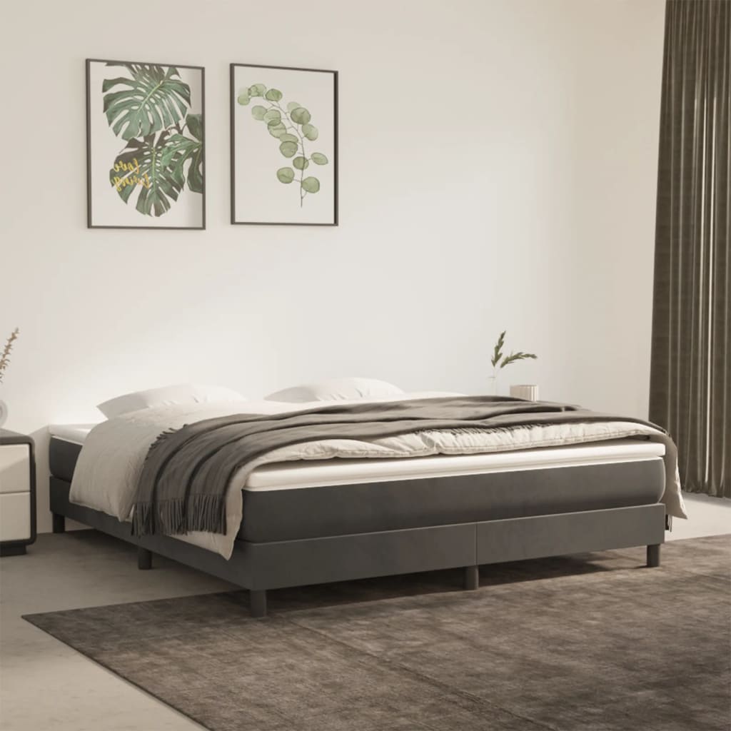 Pocket Spring Bed Mattress Medium Dark Grey 183x213x20 cm California King (US only)