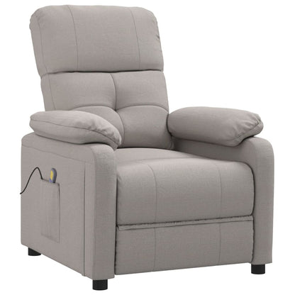 Massage Chair Taupe Fabric