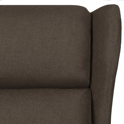 Massage Chair Dark Brown Fabric