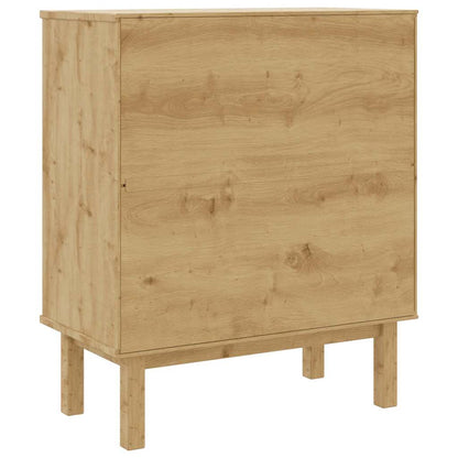 Drawer Cabinet OTTA Brown&Gray 30.1"x15.6"x35.4" Solid Wood Pine