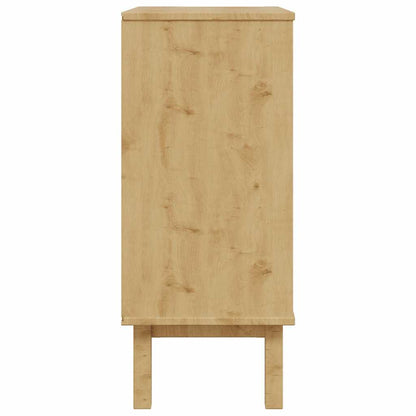 Drawer Cabinet OTTA Brown&White 76.5x39.5x90cm Solid Wood Pine