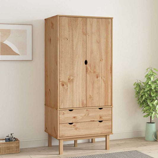 Wardrobe | Solid pinewood, engineered wood | Large | Wardrobe
