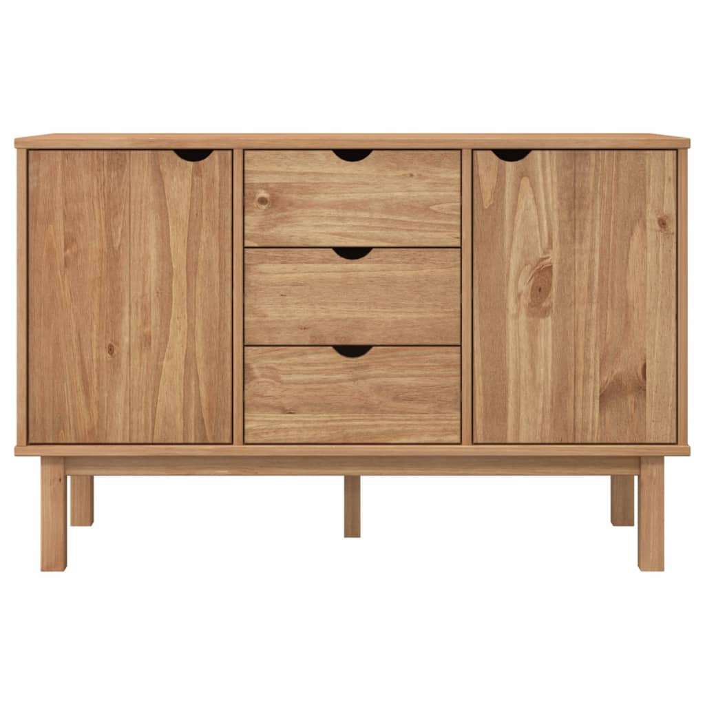 Sideboard OTTA 44.7"x16.9"x28.7" Solid Wood Pine