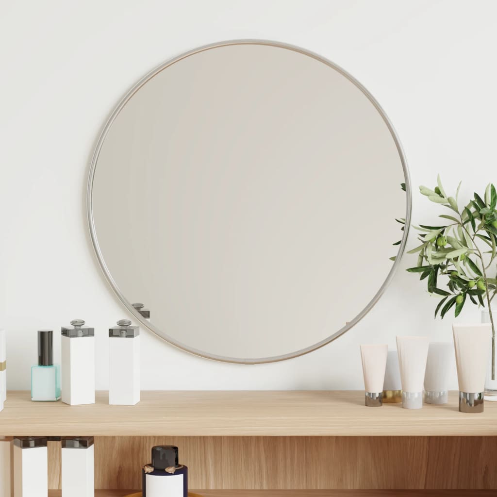 Wall Mirror Silver Ø 40 cm Round