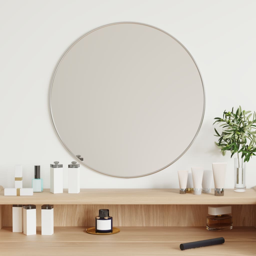 Wall Mirror Silver Ø 50 cm Round