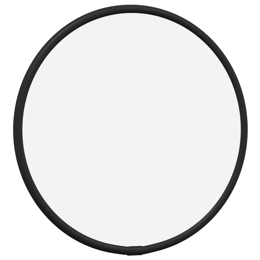 Wall Mirror Black Ø 20 cm Round