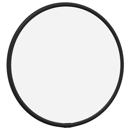 Wall Mirror Black Ø 20 cm Round