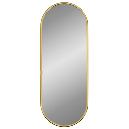 Wall Mirror Gold 40x15 cm Oval