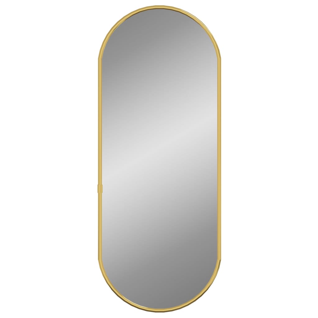 Wall Mirror Gold 50x20 cm Oval