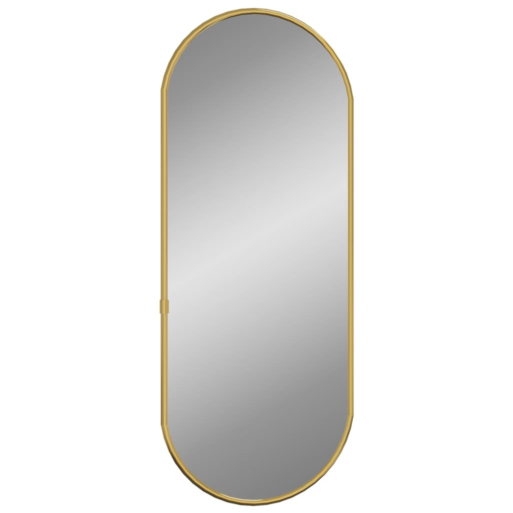 Wall Mirror Gold 60x25 cm Oval