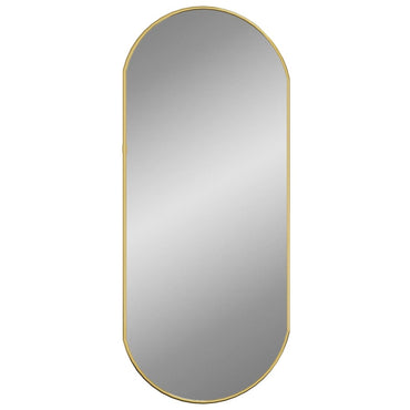 Wall Mirror Gold 70x30 cm Oval