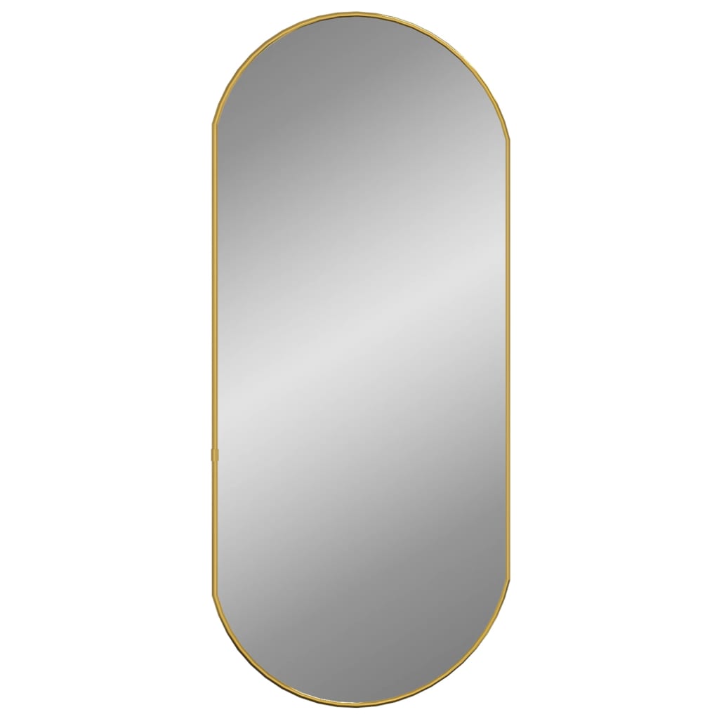 Wall Mirror Gold 80x35 cm Oval