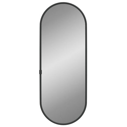 Wall Mirror Black 40x15 cm Oval