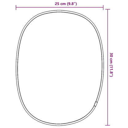 Wall Mirror Silver 30x25 cm
