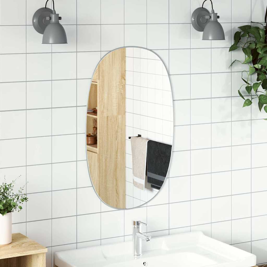 Wall Mirror Silver 70x45 cm