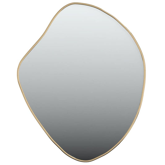 Wall Mirror Gold Glass, PVC Medium Wall mounting Wall Mirror