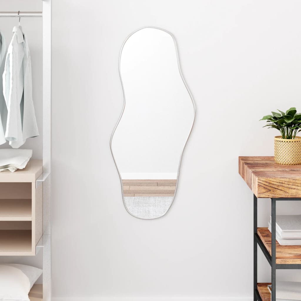 Wall Mirror Silver 90x40 cm