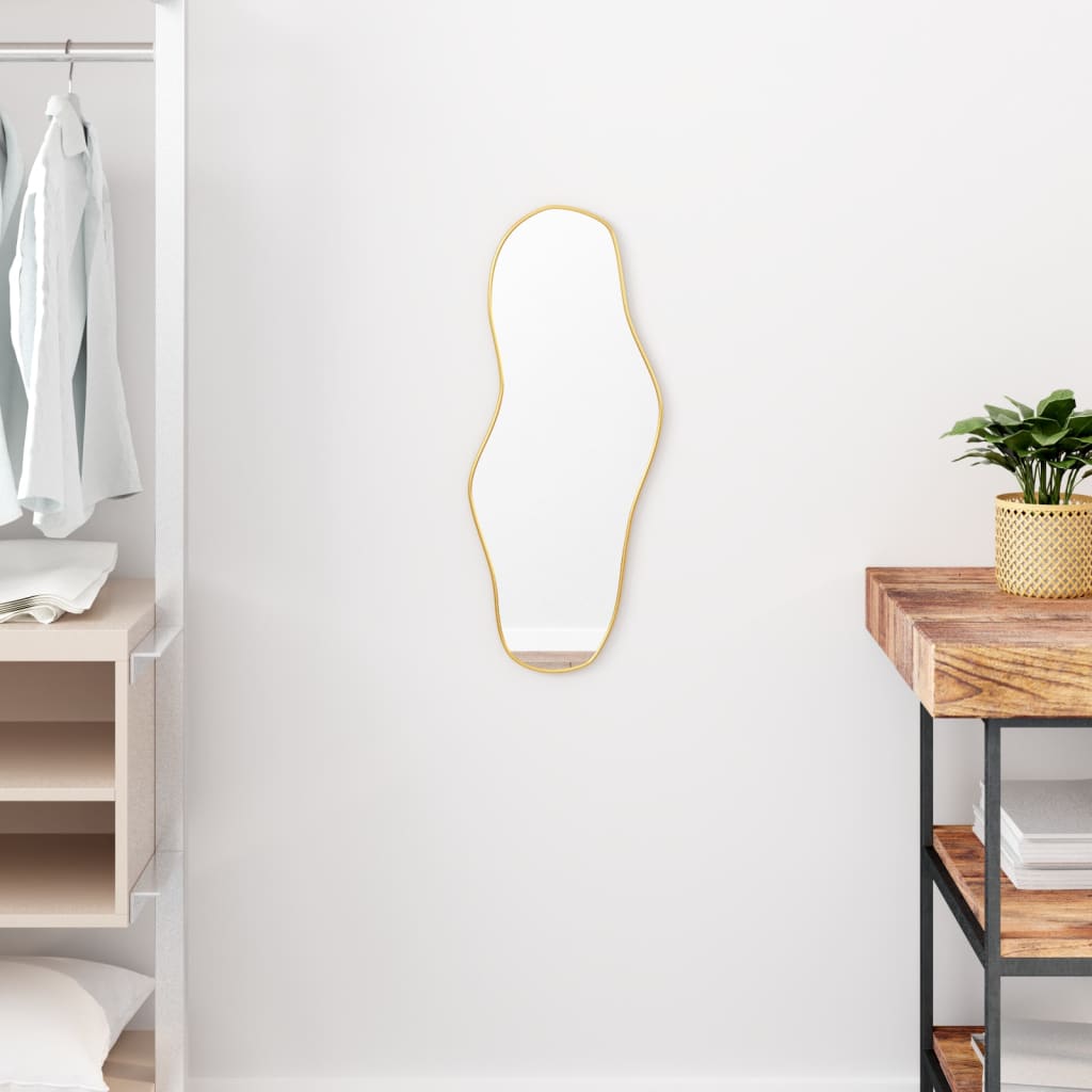 Wall Mirror Gold 60x25 cm