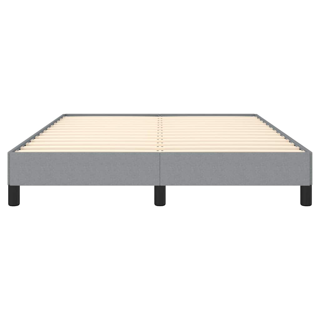 Bed Frame without Mattress Light Grey 152x203 cm Queen Fabric