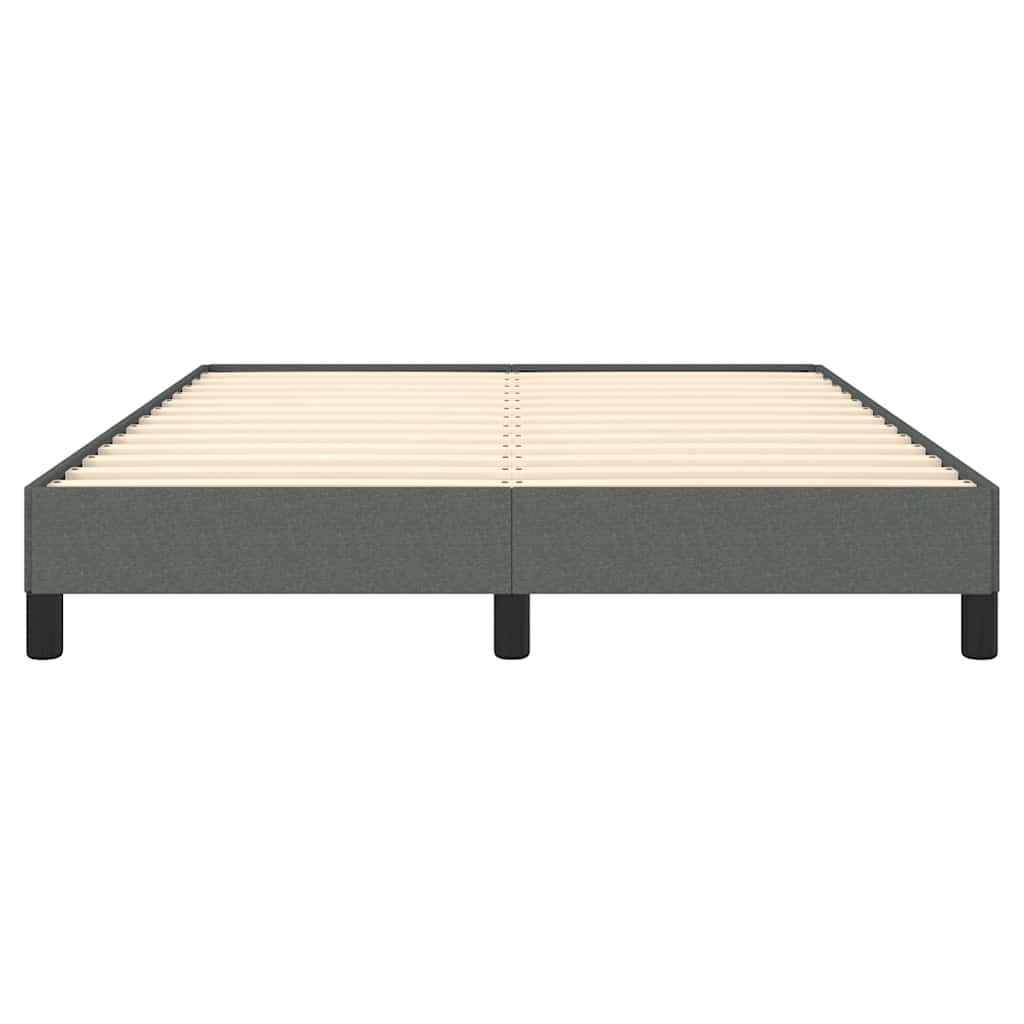 Bed Frame without Mattress Dark Gray 59.8"x79.9" Queen Fabric