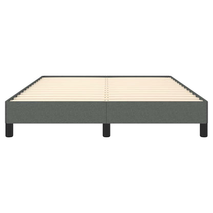Bed Frame without Mattress Dark Gray 59.8"x79.9" Queen Fabric