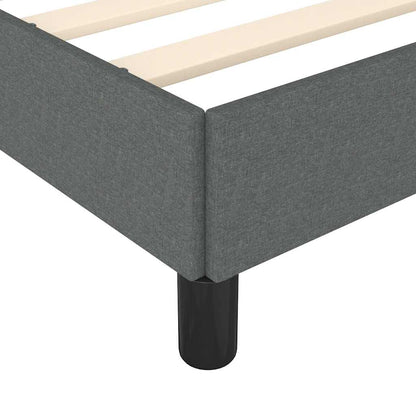 Bed Frame without Mattress Dark Gray 59.8"x79.9" Queen Fabric