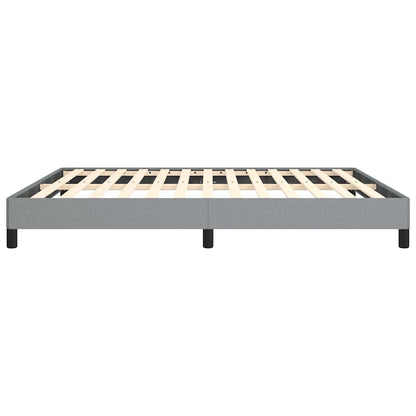Bed Frame without Mattress Light Gray 76"x79.9" King Fabric