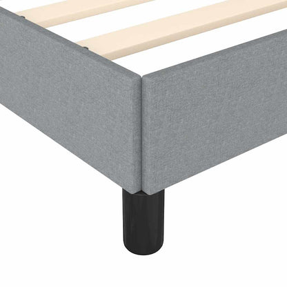 Bed Frame without Mattress Light Gray 76"x79.9" King Fabric