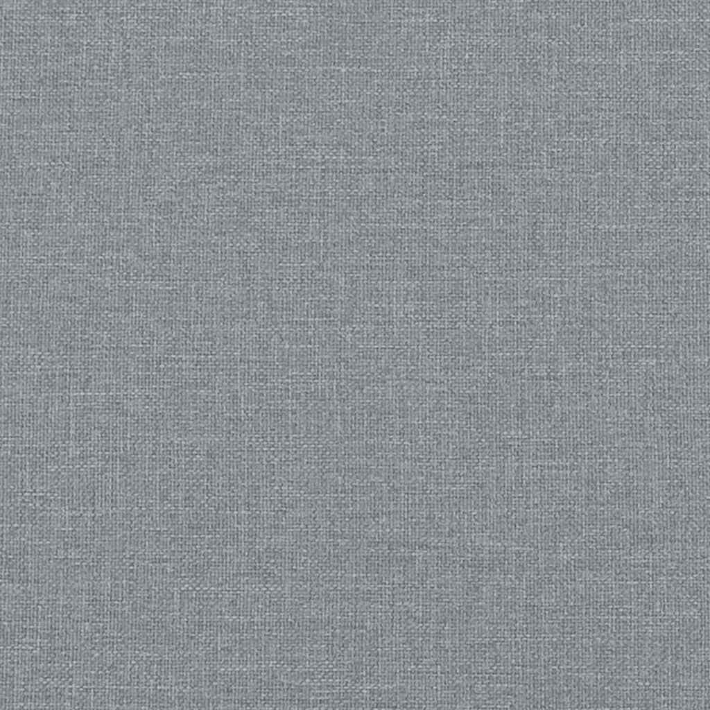 Bed Frame without Mattress Light Gray 76"x79.9" King Fabric