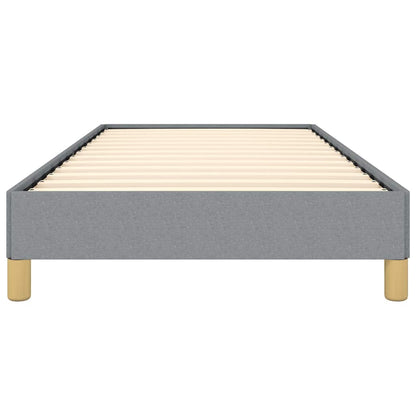 Bed Frame without Mattress Light Gray 39.4"x74.8" Twin Fabric