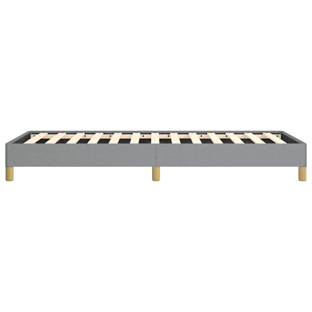 Bed Frame without Mattress Light Gray 39.4"x74.8" Twin Fabric