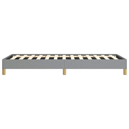 Bed Frame without Mattress Light Gray 39.4"x74.8" Twin Fabric