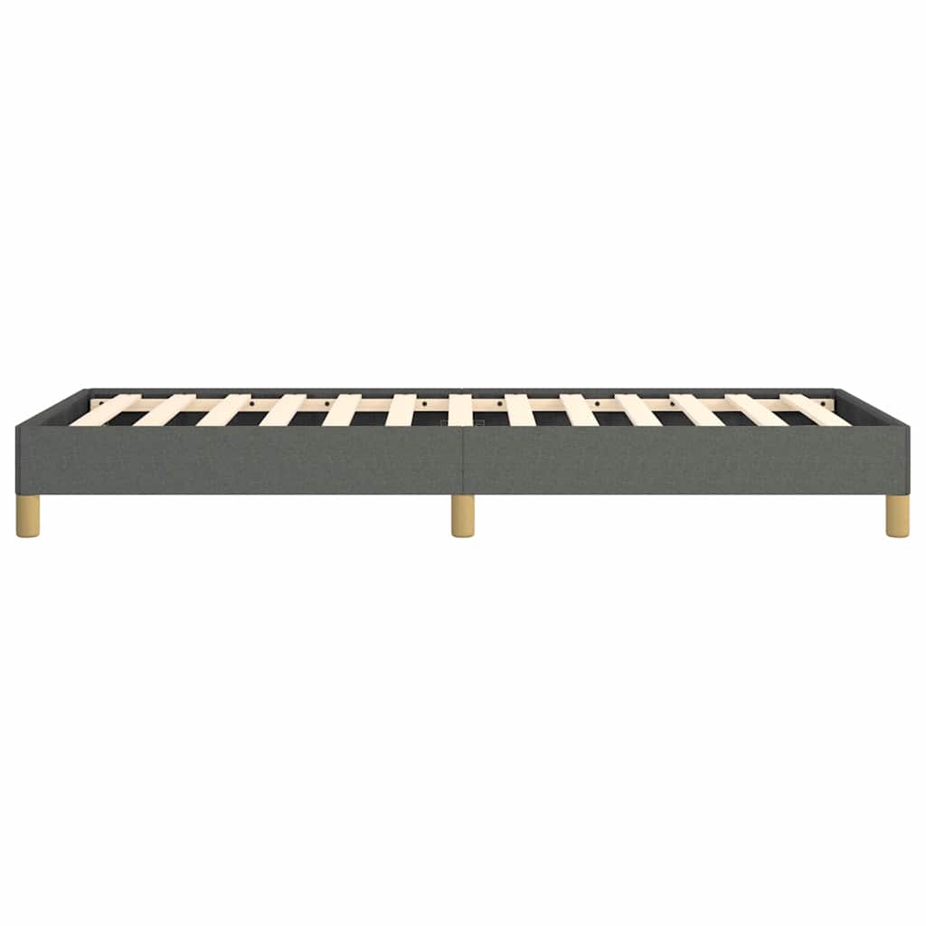 Bed Frame without Mattress Dark Grey 100x190 cm Twin Fabric