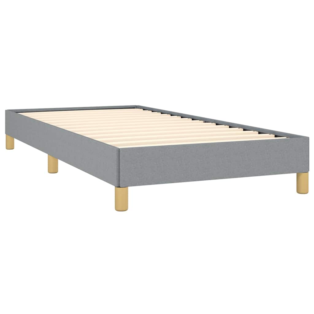 Bed Frame without Mattress Light Grey 100x203 cm Twin XL Fabric
