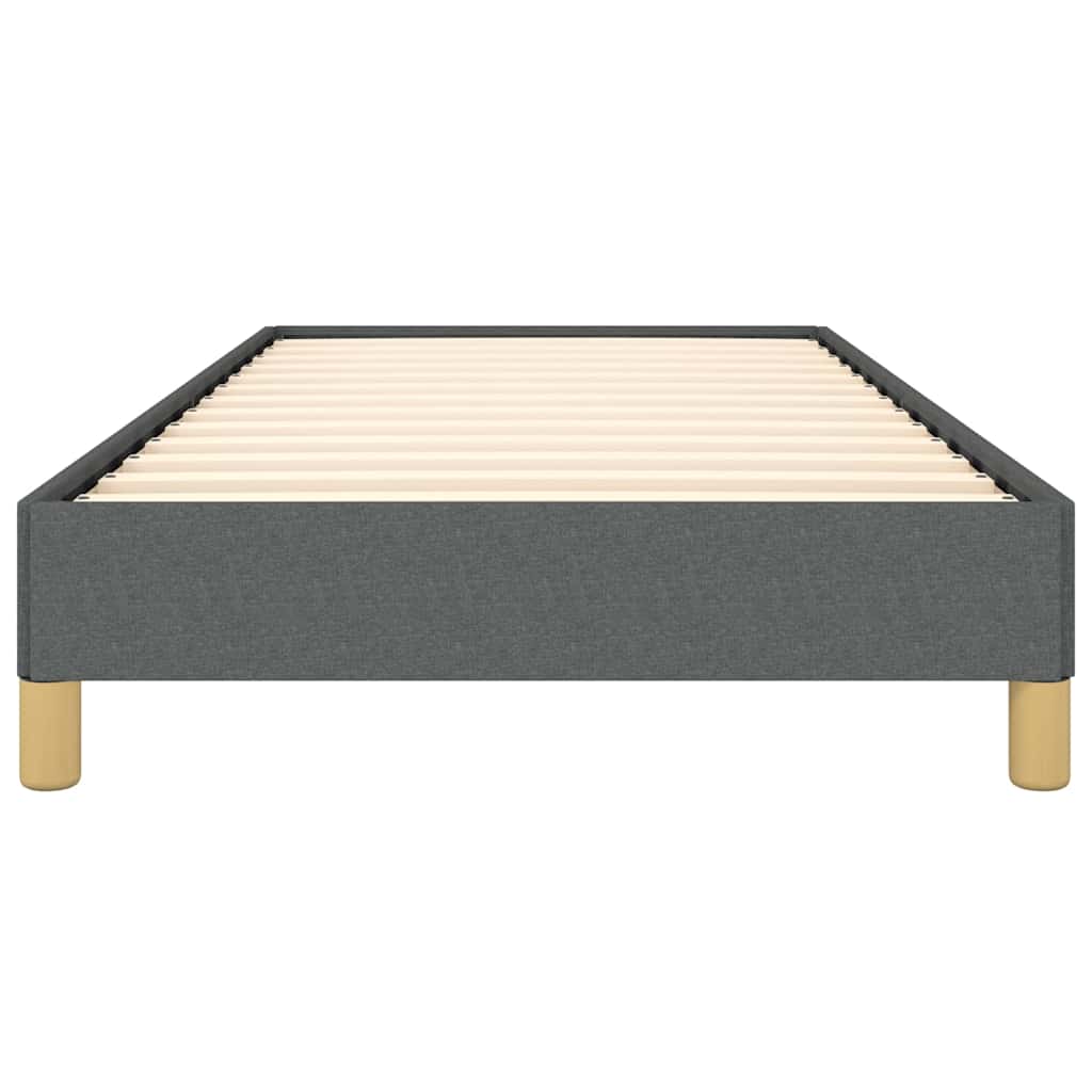 Bed Frame without Mattress Dark Grey 100x203 cm Twin XL Fabric