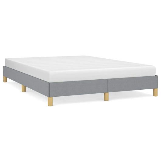 Bed Frame without Mattress Light Grey 152x203 cm Queen Fabric