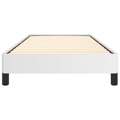 Bed Frame without Mattress White 100x190 cm Twin Faux Leather