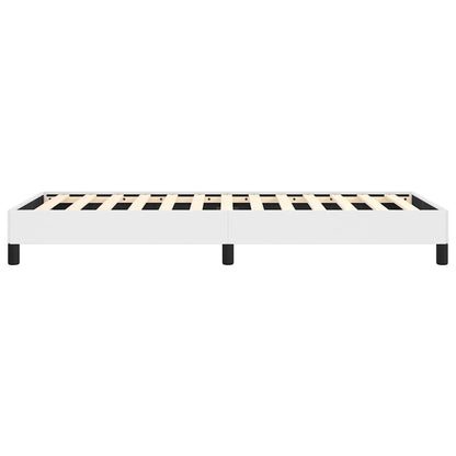 Bed Frame without Mattress White 100x190 cm Twin Faux Leather