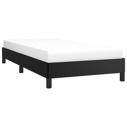 Bed Frame without Mattress Black 39.4"x79.9" Twin XL Faux Leather