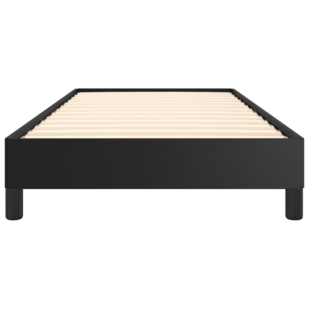 Bed Frame without Mattress Black 39.4"x79.9" Twin XL Faux Leather