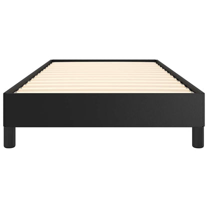 Bed Frame without Mattress Black 39.4"x79.9" Twin XL Faux Leather